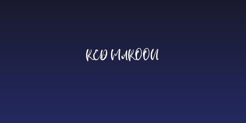 Red Maroon Social Header