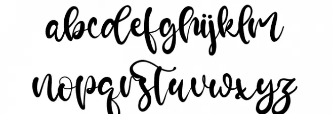 Red Maroon Шрифта строчной