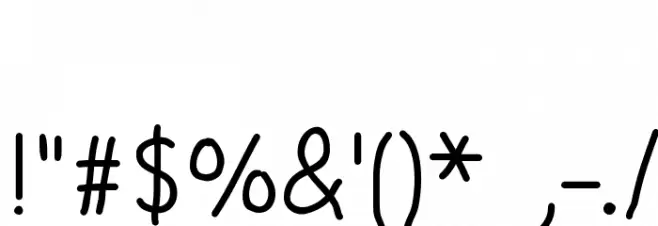 Red Nose Day Medium Font OTHER CHARS