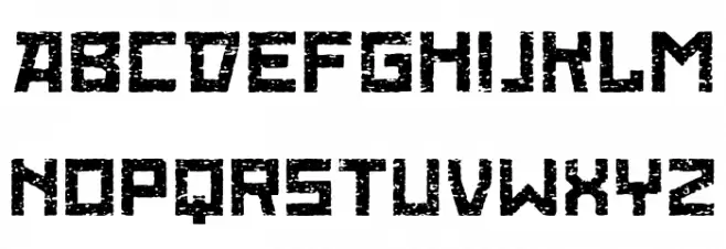 Red October Eroded Font Litere mari