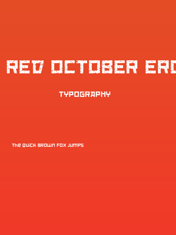Red October Eroded Poster