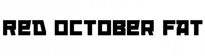 Red October Fat  baixar fontes gratis