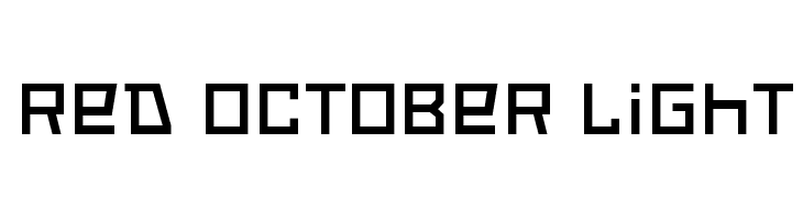Red October Light  Frei Schriftart Herunterladen