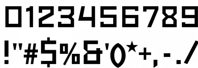 Red October Light Font OTHER CHARS