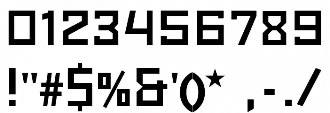 Red October Light Font OTHER CHARS