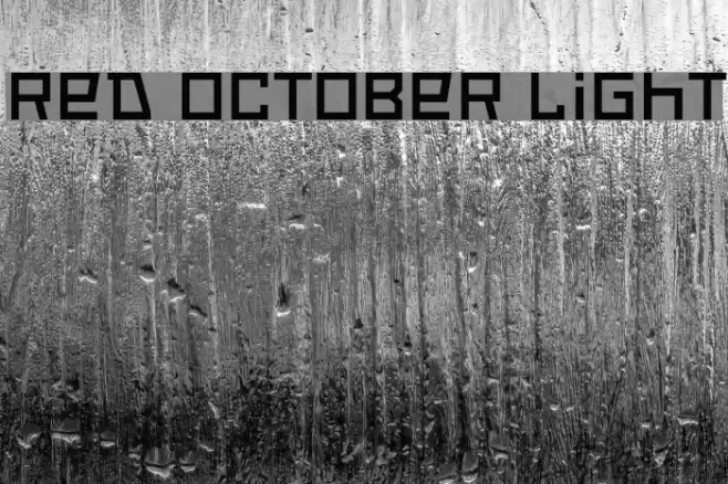 Red October Light Font examples
