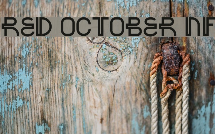 Red October NF Font examples