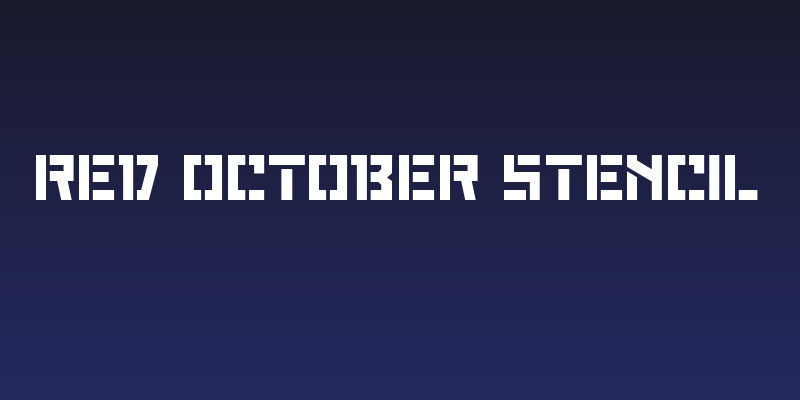 Red October Stencil Social Header
