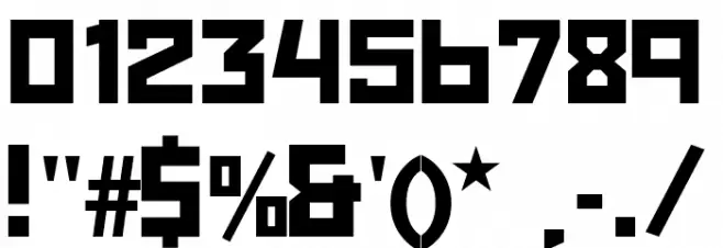 Red October Font OTHER CHARS