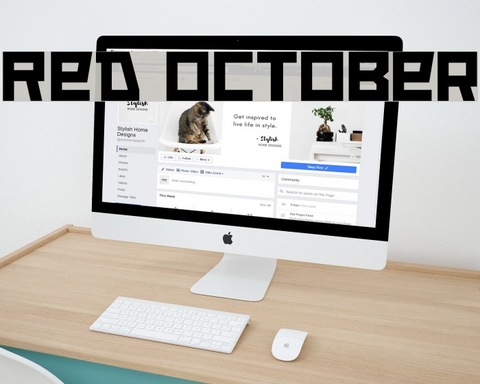 Red October Font examples