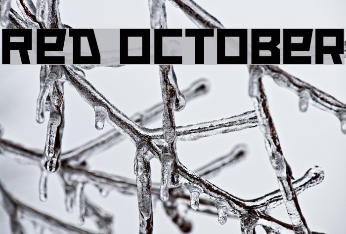 Red October Font examples