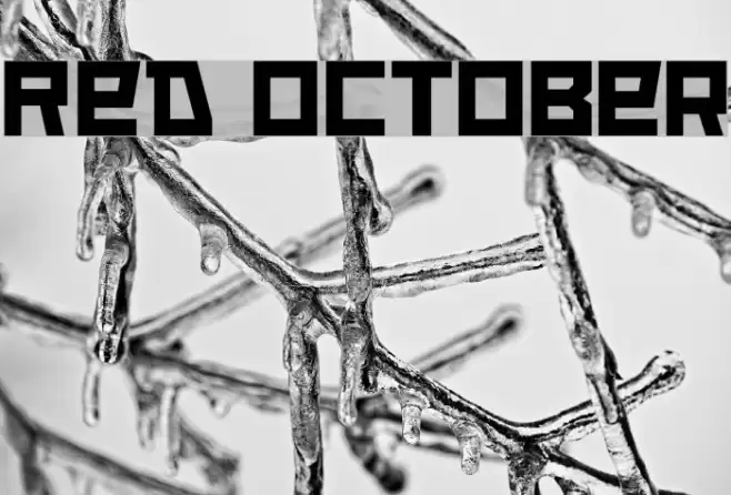 Red October Font examples