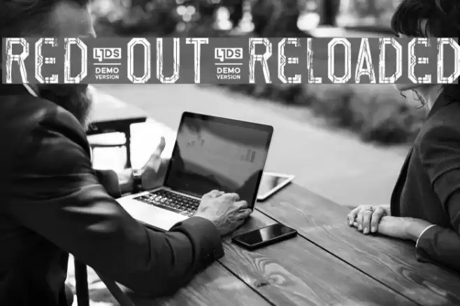 Red Out Reloaded Font examples