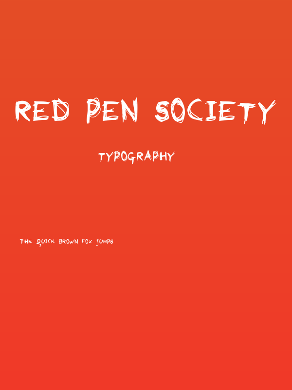 Red Pen Society Poster