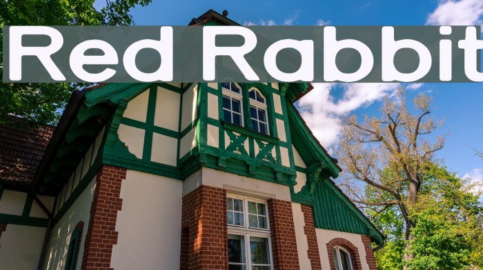 Red Rabbit Font examples