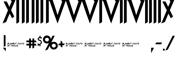 Red Right Hand Font OTHER CHARS