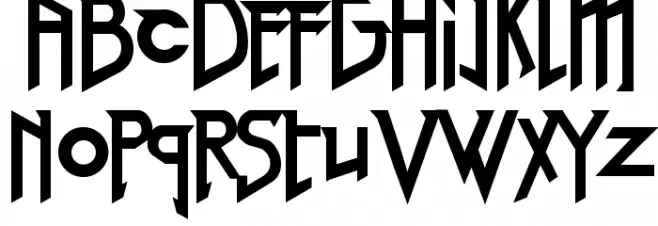 Red Right Hand Font Litere mari