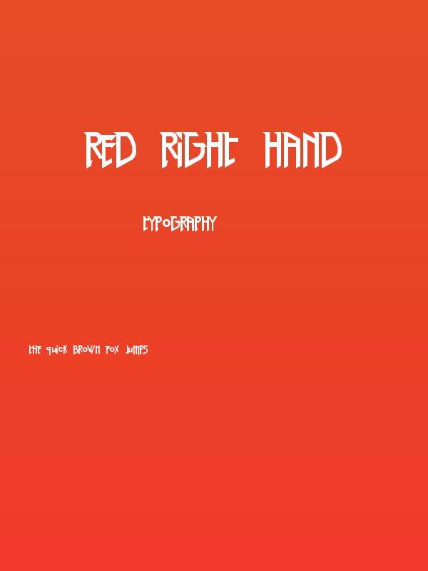 Red Right Hand Poster