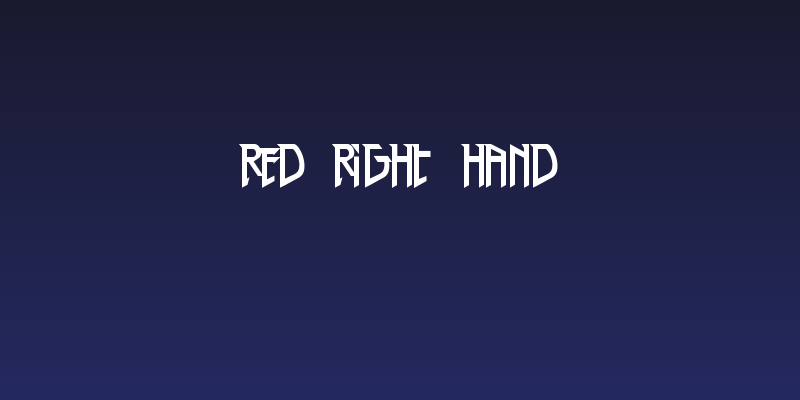Red Right Hand Social Header