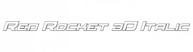 Red Rocket 3D Italic 