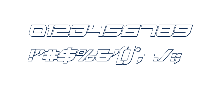 Red Rocket 3D Italic Other Characters