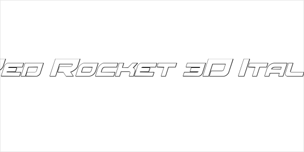 Red Rocket 3D Italic Logo