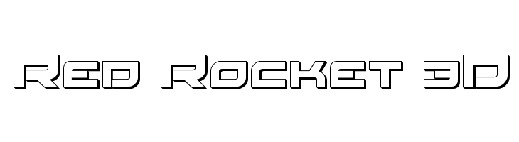 Red Rocket 3D  Descarca Fonturi Gratis