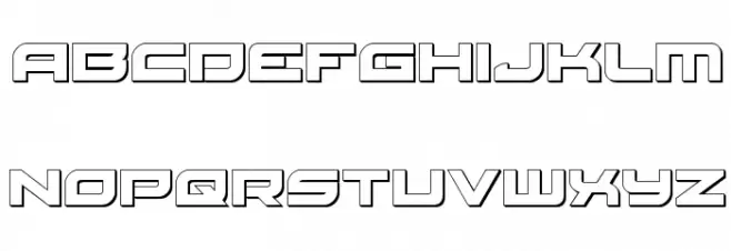 Red Rocket 3D Schriftart Groß