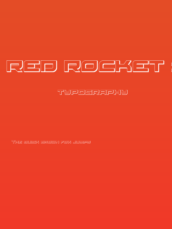 Red Rocket 3D Poster