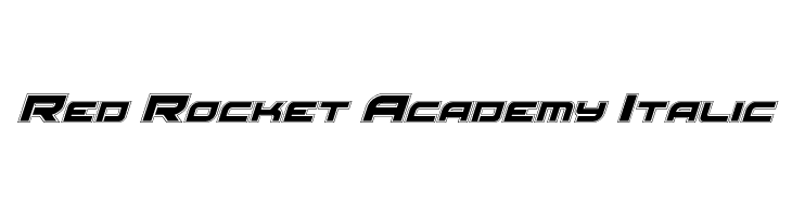 Red Rocket Academy Italic  Free Fonts Download