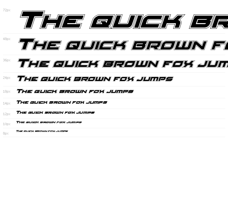 Red Rocket Academy Italic Waterfall