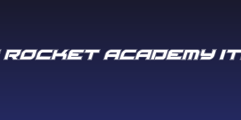 Red Rocket Academy Italic Social Header