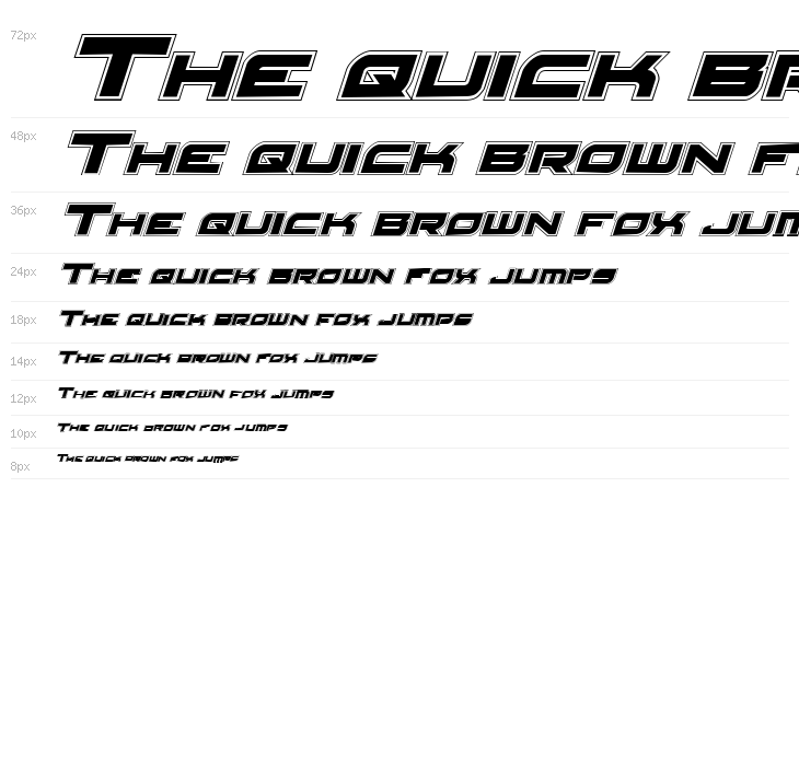 Red Rocket Academy Italic Waterfall