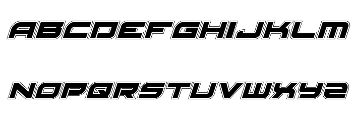 Red Rocket Academy Italic Font LOWERCASE
