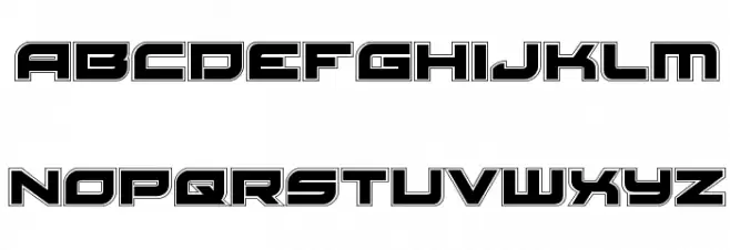 Red Rocket Academy Schriftart Groß