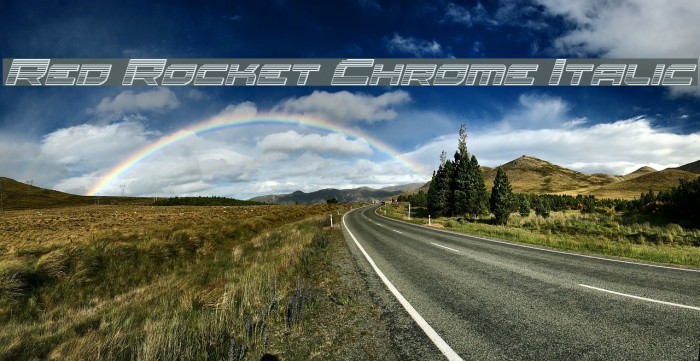 Red Rocket Chrome Italic Example 1