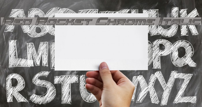 Red Rocket Chrome Italic Example 2