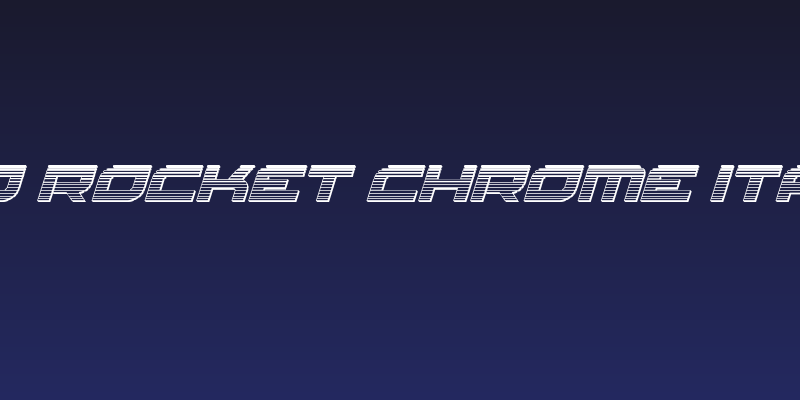 Red Rocket Chrome Italic Social Header