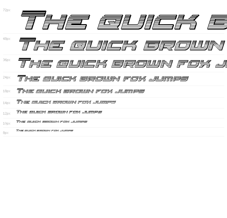 Red Rocket Chrome Italic Waterfall