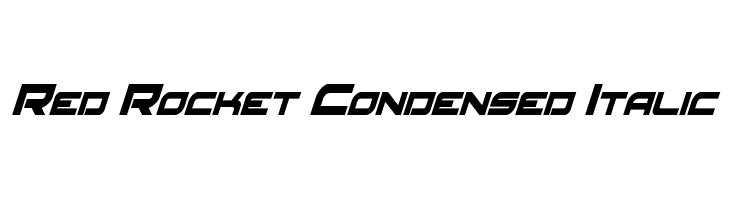 Red Rocket Condensed Italic  لخطوط تنزيل