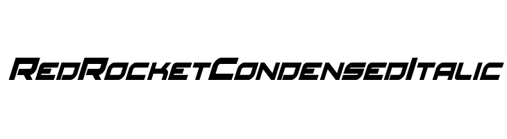Red Rocket Condensed Italic  Fuentes Gratis Descargar