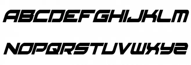 Red Rocket Condensed Italic Schriftart Groß