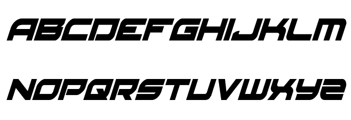 Red Rocket Condensed Italic Font LOWERCASE