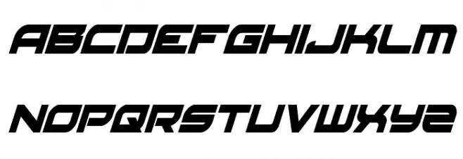 Red Rocket Condensed Italic Schriftart Kleinbuchstaben