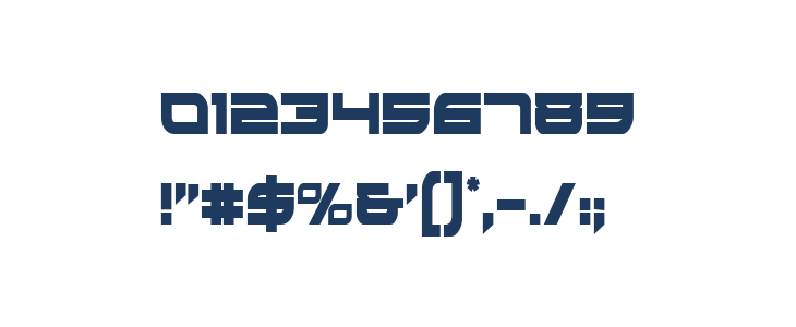 Red Rocket Condensed Other Characters