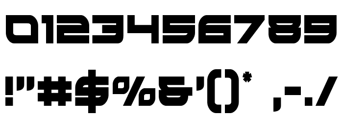 Red Rocket Condensed Font OTHER CHARS