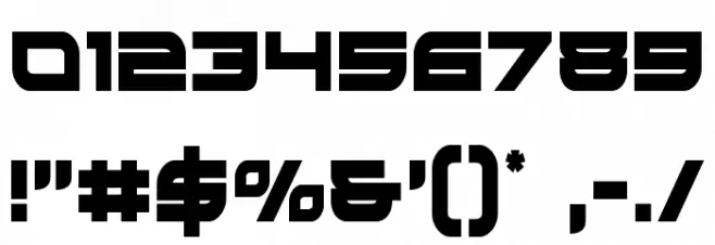 Red Rocket Condensed Font OTHER CHARS