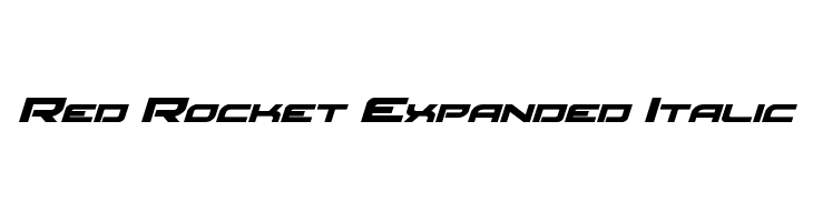 Red Rocket Expanded Italic  Descarca Fonturi Gratis