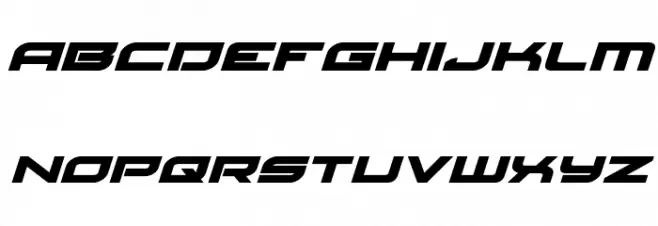 Red Rocket Expanded Italic Polices MINUSCULES