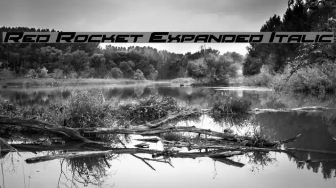 Red Rocket Expanded Italic Font examples